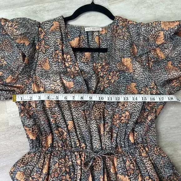 Ulla Johnson Tyra Dress in Aegean Size 8 - Picture 6 of 9